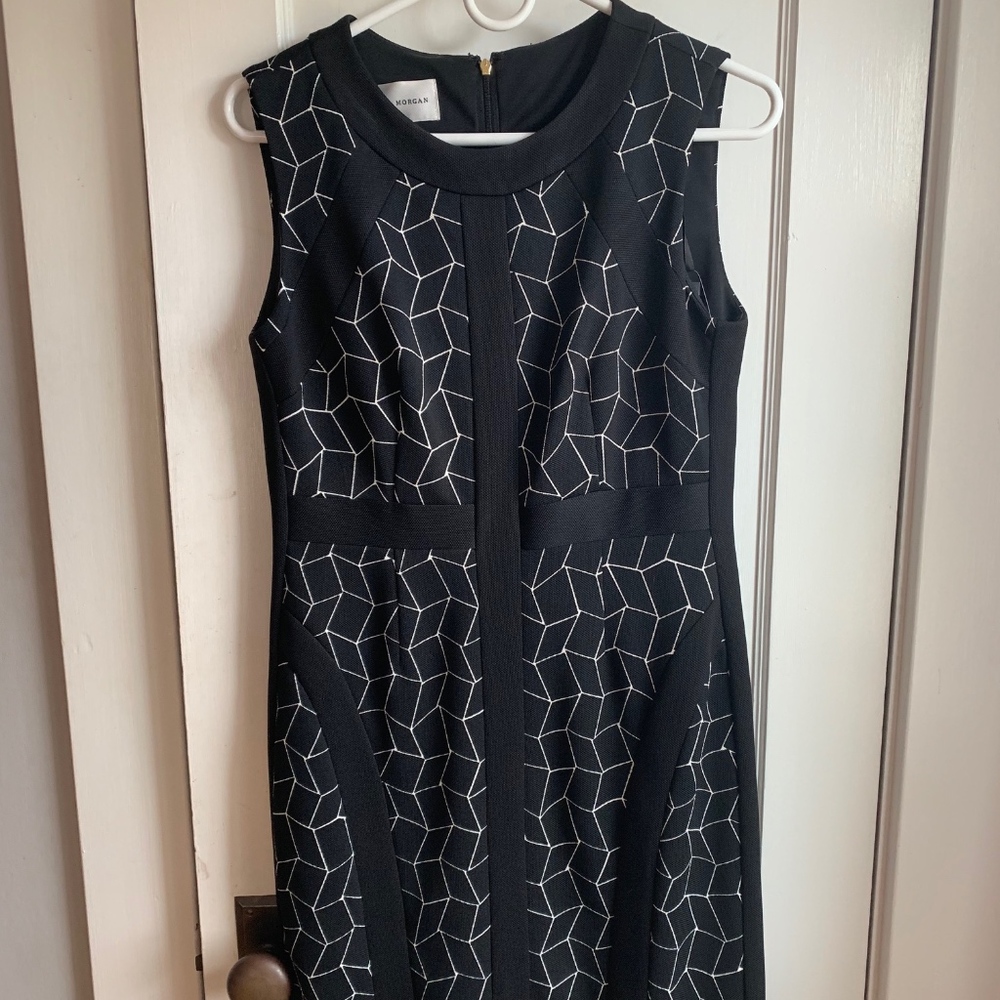 Donna Morgan black and white dress